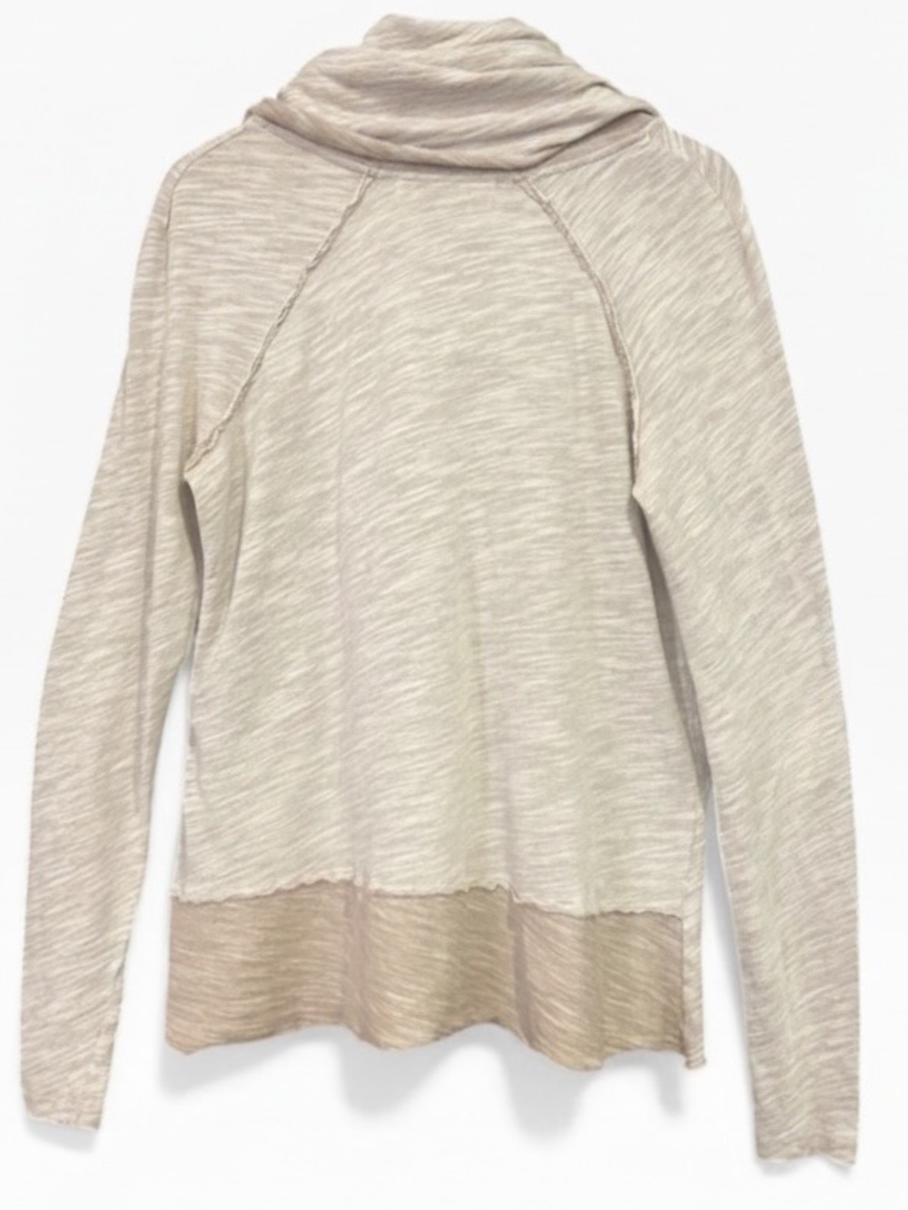 Free People Beach Cotton Cocoon Cowl Neck Long Sleeve Pullover Top Medium - Picture 4 of 12